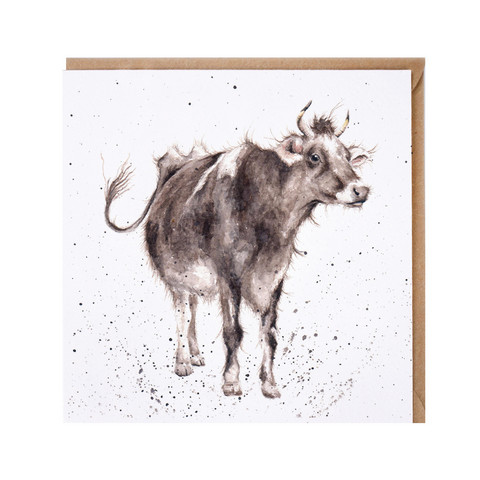 Wrendale lehmä kortti