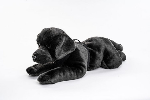 Musta iso labradorinnoutaja pehmo