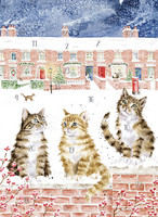 Wrendale joulukalenterikortti kissat