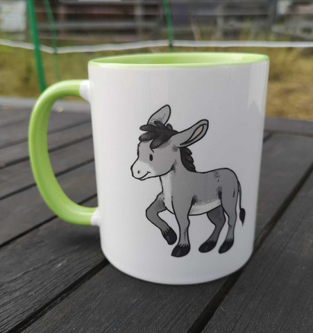 Kananlennon iloinen aasi muki