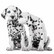 Dalmatialaiset ruokaservetit