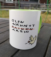Kananlennon iloinen aasi muki