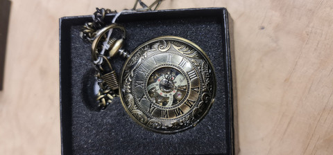 Big Mechanical Pocketwatch with Roman numerals