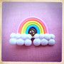 Rainbow HairPin SteamP / Brooch Kawai Cute