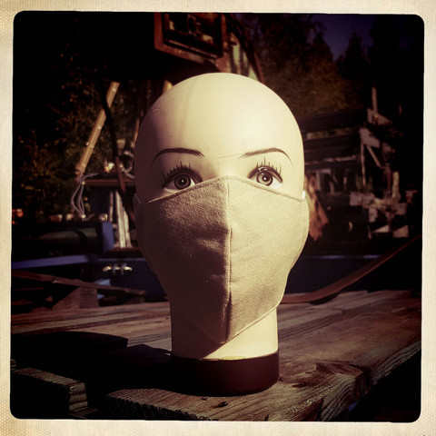 Mask from Fabric, cotton decoration mask, with inside pocket