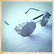 Black tone lens and silver frames