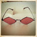 Red tone Lens and Black frames