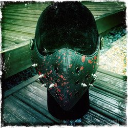 Maski PU nahkaa erikoiskoristein / Post Apocalyptis tyylinen / Hard Core