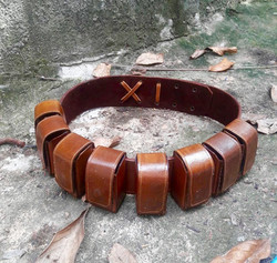 Bounty Hunter Utility Belt Bag / Handmade / Special Oil Tanned Leather