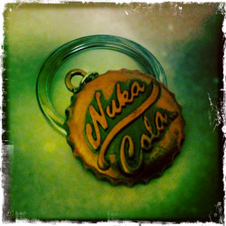 Nuka Cola -cap key fob
