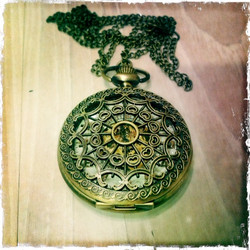 Big Mechanical Pocket Watch with nice decorations