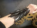 Black Wing Leather Bracers