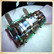 Steampunk tyylinen ranneke LED valoin ja pienin spottivaloin