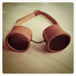 Goggles Basic Leather Model with changable lenses
