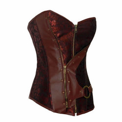 Steampunk tyylinen korsetti ja kevytmetalli luin