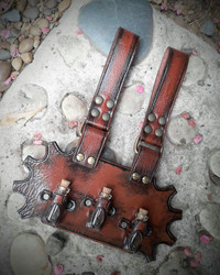 Steampunk tyylinen Pullo Vyöpidike