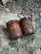 Leather Dicecup with wolf, Thor´s Hammer and World Serpent decorations on cover