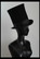 Top Hat, Wool Felt, Traditional style 20cm high, Hand Made in Italy