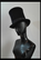 Top Hat, Wool Felt, Traditional style 20cm high, Hand Made in Italy