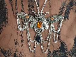 Necklace, Steampunk style Butterfly