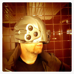 Cyberpunk style Helmet with lights