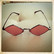 Diamond shaped glasses special style
