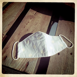 Mask from Fabric, cotton decoration mask, with inside pocket