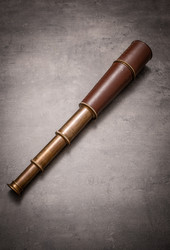 Kaukoputki 80cm pitkä - Merirosvo kiikari - Merenkulku esine - Antiikki replika - Messinki koristelu - Steampunk - Cosplay