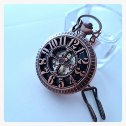 Big Mechanical Pocketwatch copper style colour