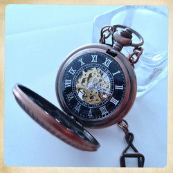 Big Mechanical Pocketwatch copper style colour