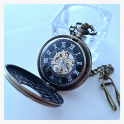 Big Mechanical Pocketwatch with Roman numbers