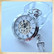 Big Mechanical Pocketwatch Silver style colour open model