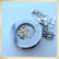 Big Mechanical Pocketwatch Silver style colour open model