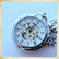 Big Mechanical Pocketwatch Silver style colour open model