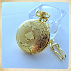 Big Mechanical Pocketwatch gold style colour