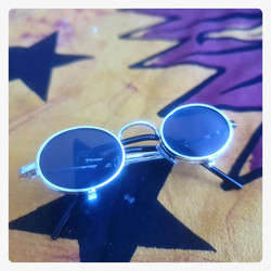 SteamPunk style / Openable Metal Frame sunglasses, small lenses