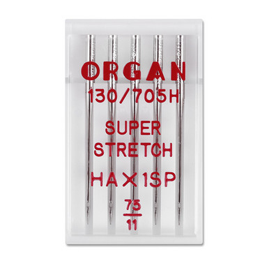 Ompelukoneneula: Organ Super stretch hax 75/11