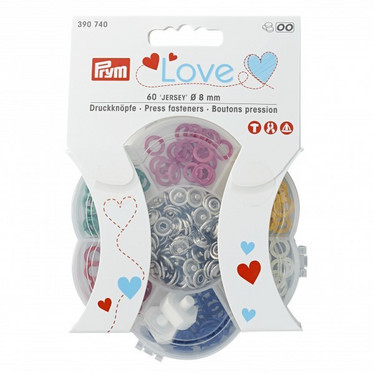 Prym Love: Rengasneppari 8mm, värilajitelma 60kpl