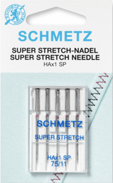 Ompelukoneneula: Schmetz Super stretch hax 75/11