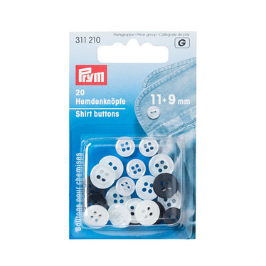 Prym: Paidannappi 9 ja 11mm 20kpl