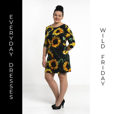 Jujuna, kaavapaketti: Everyday Dresses 32-56