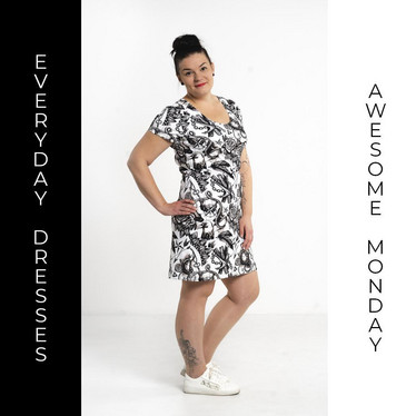 Jujuna, kaavapaketti: Everyday Dresses 32-56