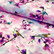 Digijoustocollege: Bird and flowers, pinkki - vaaleansininen