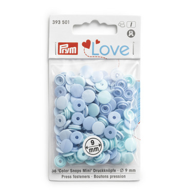Prym Love: Snaps neppari 9mm, sininen lajitelma 36kpl