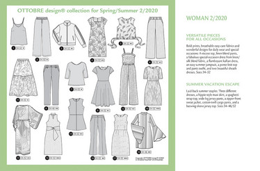 Ottobre design: Woman 34-52, kevät/kesä 2/2020
