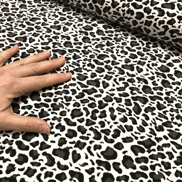 Digitrikoo: Leopard, tummanruskea - valkoinen