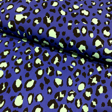 Lycra: Leopard, sininen - minttu
