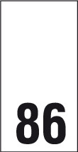Kokomerkki - 86 - 10kpl