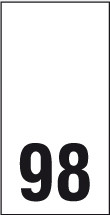 Kokomerkki - 98 - 10kpl
