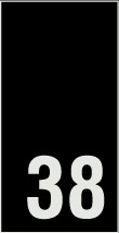 Kokomerkki (musta) - 38 - 10kpl